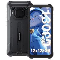 Smartphone Robuste Blackview BV6200 pro 12Go + 128Go 13000mAh 6.56'' Android 13 13MP Enceinte Smart-K Box Double SIM 4G GPS - Noir