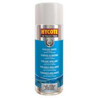 Hycote - Bombe de Peinture en spray Hycote - Acrylique - Blanc Brillant - Auto/Moto/Scooter - 400 ml