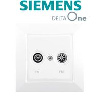 Prise TV / FM Blanc Siemens DELTA ONE