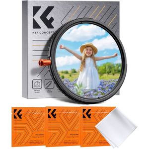 Filtre 3 En 1 K&F Concept 67mm - ND2-32 + CPL + Black-Mist 1/4 - Haute Définition Anti-Rayures