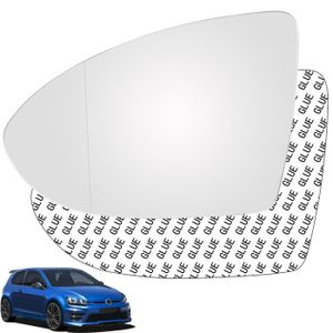 Miroir de rétroviseur extérieur asphérique grand angle gauche pour VW Golf 7  (5G) 5G0857521.