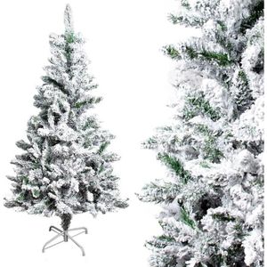 SAPIN - ARBRE DE NOËL Sapin de Noël Artificiel avec Neige Blanche - Vert