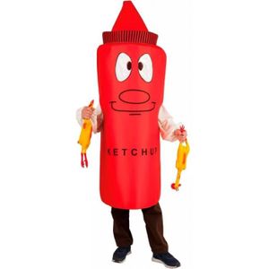 KETCHUP MOUTARDE Déguisement Adulte Bouteille de Ketchup