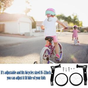 Sports Vacances Stabilisateur Velo Enfant 16 A 18 Pouces Paire Roulette Roue Draisienne Tricycle Cyclisme Velos
