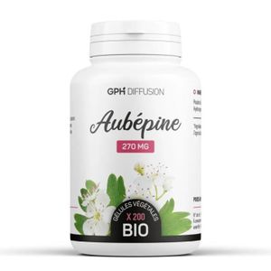 COMPLEMENTS ALIMENTAIRES - DETENTE Aubépine Bio AB 200 gélules végétales 270 mg