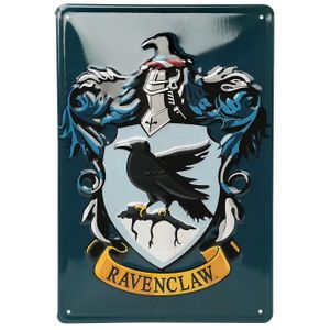 OBJET DÉCORATION MURALE Harry Potter Serdaigle Plaque en métal bleu