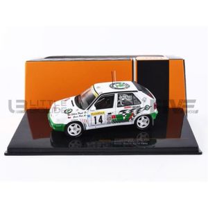 VOITURE - CAMION Voiture Miniature de Collection - IXO 1/43 - SKODA Felicia Kit Car - Monte Carlo 1996 - White / Green - RAC381A