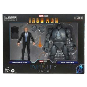 FIGURINE - PERSONNAGE Figurine Marvel Legends The Infinity Saga Iron Man Obadiah Stane and Iron Monger set 2 figures 15cm -  -  - Ocio Stock