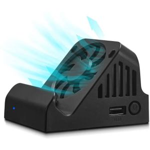 10€02 sur Ventilateur de refroidissement avec lumière bleue FONGWAN pour  Nintendo Switch OLED Dock-Blanc - Jeux vidéo - Achat & prix