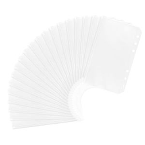 Classeur pochettes spirale de 30 pochettes A4 avec enveloppe en plastique.  Classeur à rabat en plastique dur avec caoutchouc. Dossier pochettes en
