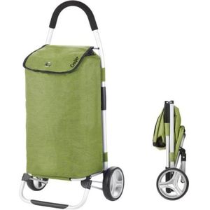 CHARIOT DE MARCHÉ Cruiser Pliable Chariot de Course - 45Ltr - Caddie á 2 Roues - Pousette de marché - Vert