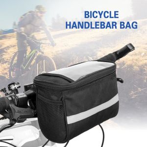 Acheter Petit sac de guidon de vélo, sacs de vélo avant pratiques, pochette  de rangement pour guidon avec bandoulière, petit sac de baril de vélo de  route de montagne