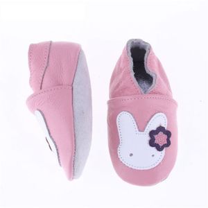 Chaussons Bebe Cuir Souple Chaussures Lapin Blanc Mignon Rose Unisexes Avec Des Chaussures Rose Cdiscount
