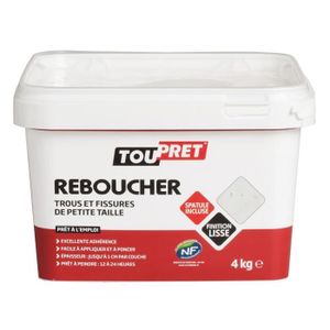 Enduit de rebouchage en pâte Rapid rebouch TOUPRET blanc 330 g