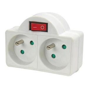 prise double 220v avec interrupteur lot de 4 cdiscount bricolage