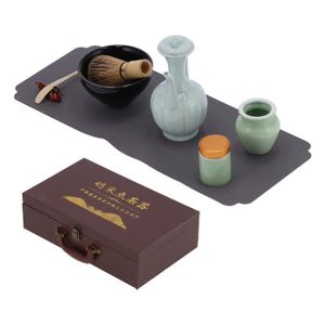 Fouet A Matcha - Limics24 - Kit À Cuillère Bambou Support Bol Céramique  Coffret Cadeau La Préparation Traditionnelle - Cdiscount Maison
