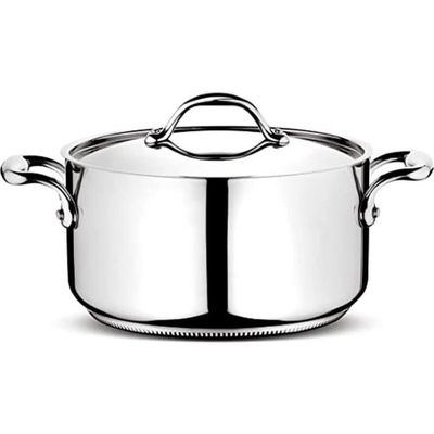 Casserole Aluminium Agnelli Pentole Agnelli Casserole Haute Aluminium 1,9L Avec Manche Inox - FAMA516