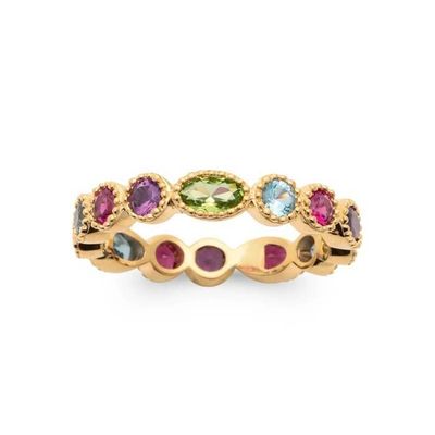 Bague Ajourée Ciselée Forme V - Plaqué Or 18 Carats (750/1000) - Bijouxia - Tailles 50 à 68