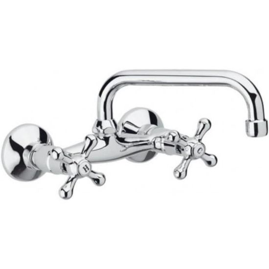 Linie Diversy Robinet de baignoire encastré Chrome brillant, élémént encastré inclus | X²O