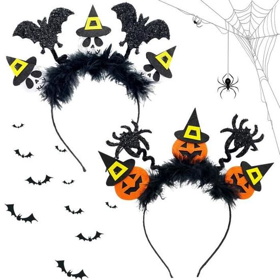 Hatstar Serre-Tête Araignée Avec Yeux - Accessoire Costume Halloween Et Carnaval Effrayant