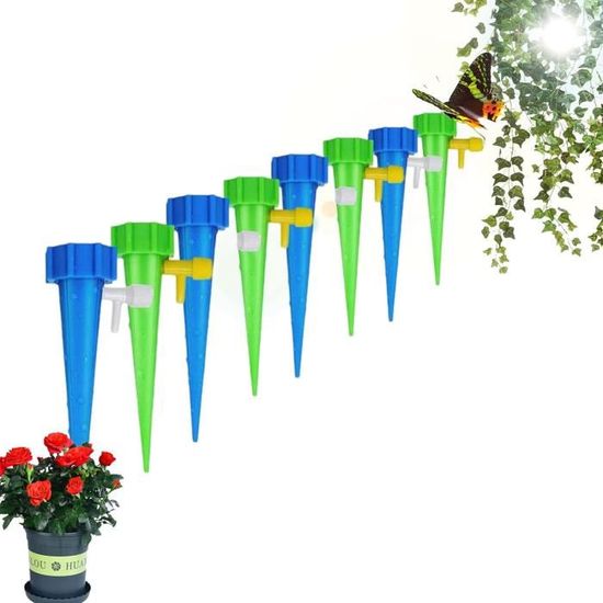 Kit D'arrosage Goutte à Goutte Automatique - 20 Pièces - Réglable De 1 à 15 Jours - Compatible Bouteilles 20-28 Mm