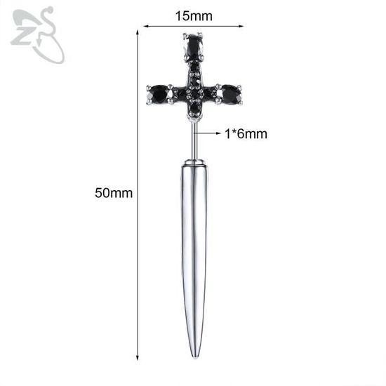 Boucles D'oreilles Crâne Squelette - Acier Inoxydable - Unisexe Gothique/Punk
