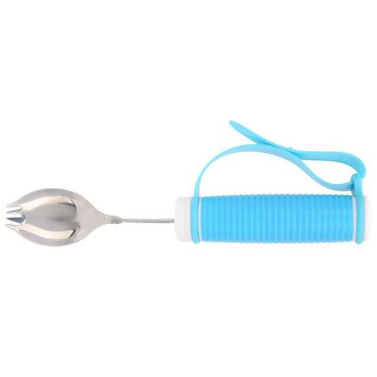 Louche à Soupe Yum Asia - Manche Bois De Hêtre Et Silicone Alimentaire - Bleu Ciel - 32.5cm - Qualité Supérieure