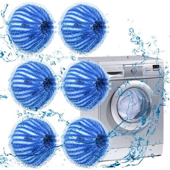 6pcs Boule Machine à Laver, Boule de Lavage, Boule à linge