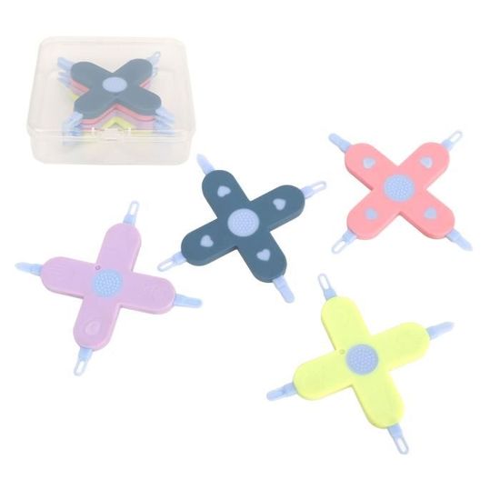 Sélecteur de crottes de nez pour bébé OMABETA 4 pièces Silicone sécurité réutilisable