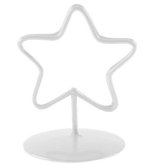 Marque-place noël étoile: Blanc (x2) REF/70322