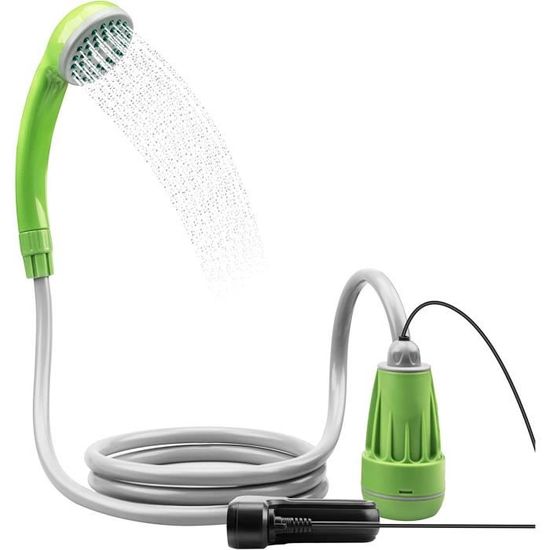 Pommeau De Douche Portable Rechargeable Pour Camping - Débit 5L/min - Autonomie Pour Douche Extérieure - Neuf