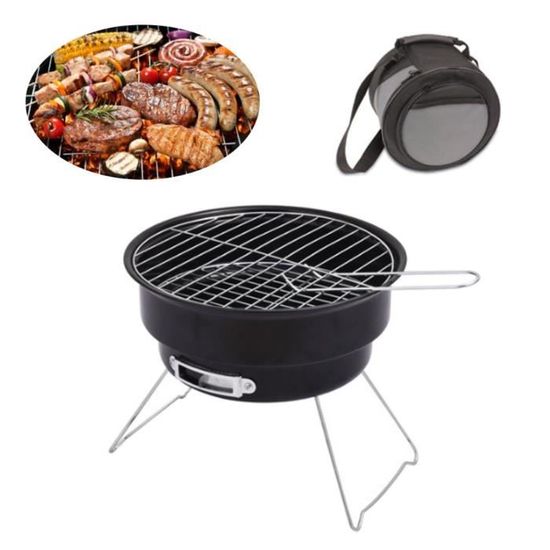 TEMPSA Mini Barbecue Grill à Charbon Pliable Avec Sac de Transport de