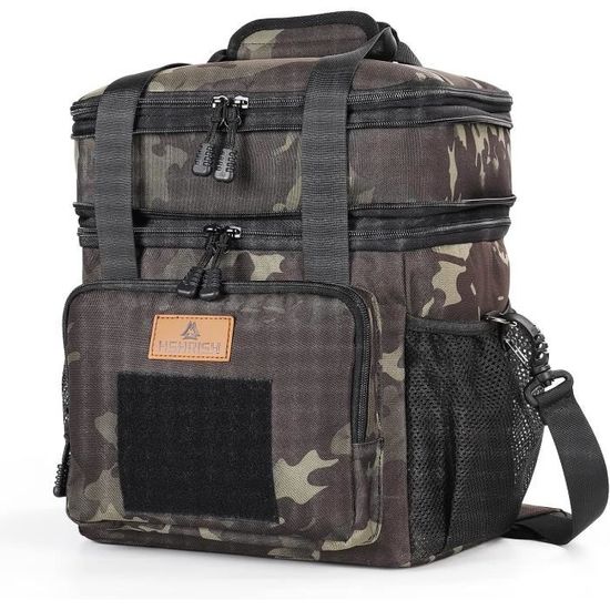 Sac à Déjeuner Tactique Isotherme 2 Couches étanche Repas Pique-nique