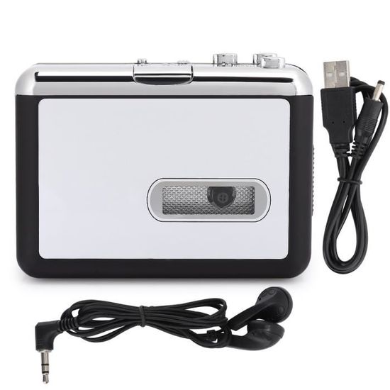 Lecteur/enregistreur Cassette Portable - Convertisseur Numérique Vers USB, Haut-parleur Intégré, Poignée