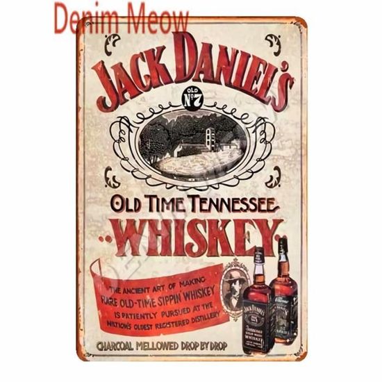 Plaque Métal Vintage Whisky écossais - Décoration Murale Pour Maison, Pub Ou Cadeau
