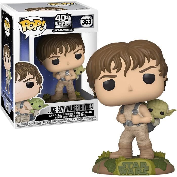 Figurine Funko Pop! Star Wars: ESB Training Luke with Yoda - vue 1