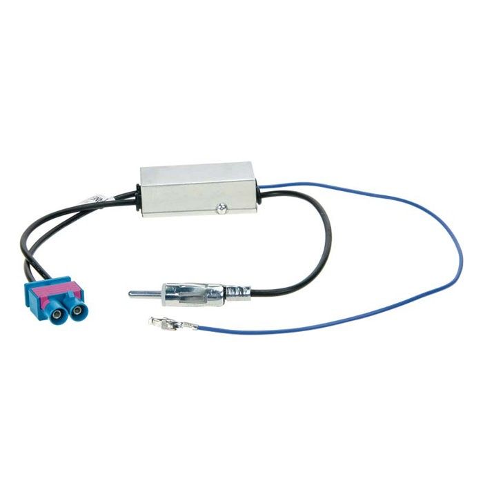 Adaptateur antenne DIN > double Fakra / amplification phantom