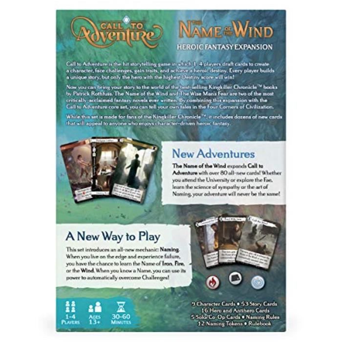 Piece Detachee Table Multi-Jeux U6H04 Call to Adventure: Name of The Wind