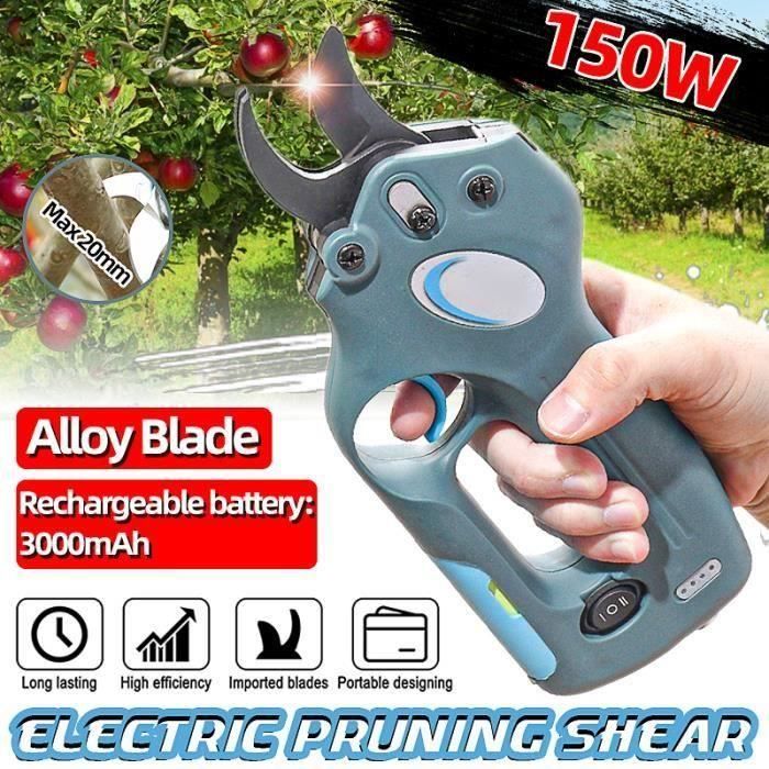 Sécateur électrique sans Fil de Coupe de Branche d'Arbre Fruitier Sécateur de Jardin