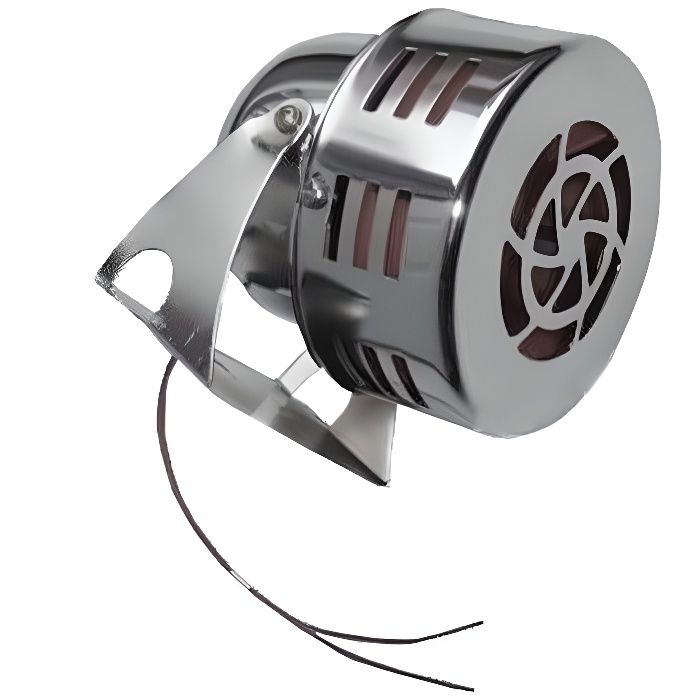 Sirène turbine compacte Police US 12V chrome