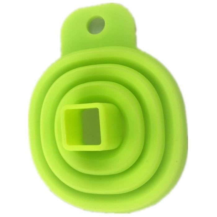 Entonnoir pliable en Silicone 2 pièces-lot - Style pliable, trémie, cozinha outils de cuisine - Modèle: style1green - WMCFXGJA00269