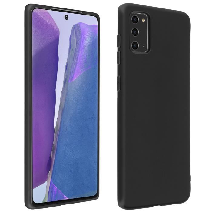 Coque pour Samsung Galaxy Note 20 Silicone Gel Flexible Ultra-fine et Légère - Noir