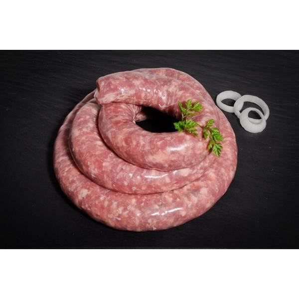 Saucisse fraîche du Cantal - 6 pièces de 490g