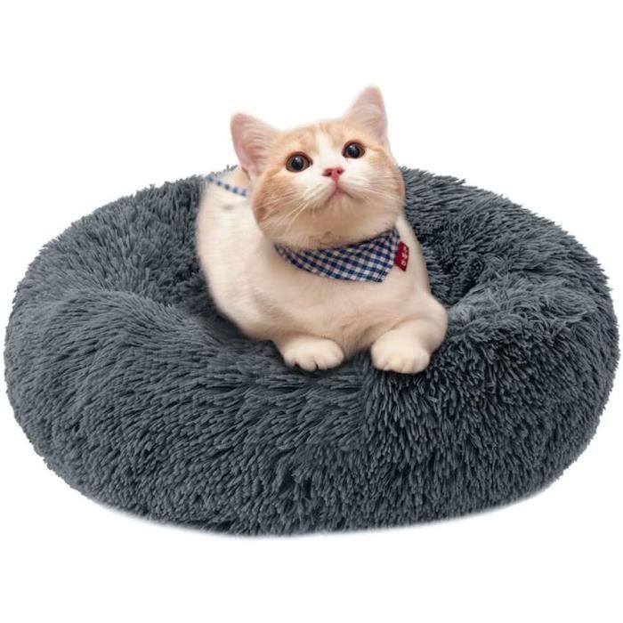 E-Senior Chat Chiens Lit Paniers Rond de 60cm -- Gris Foncé
