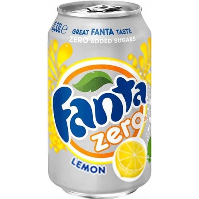 Fanta Citron Zéro 33cl (pack de 24)