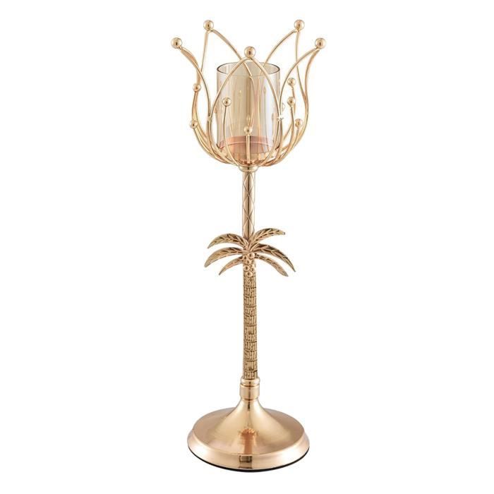 1Pack Rétro Fer Bougeoir, Bougeoir Stand pour les Tables, Vintage Candélabres pour la Saint Valentin, de noël Halloween Fête L