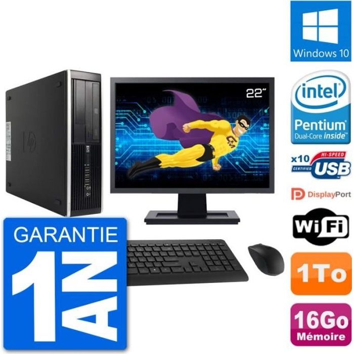 PC HP 8300 Elite SFF Ecran 22