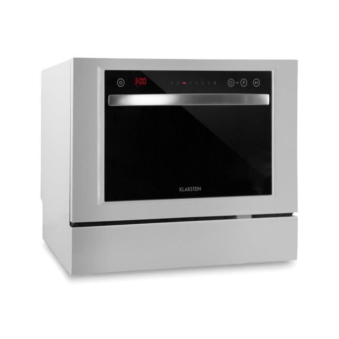 Lave-vaisselle - Klarstein Amazonia 6 Luminance - Pose libre - Largeur : 55 cm - hauteur : 43.5 cm - blanc