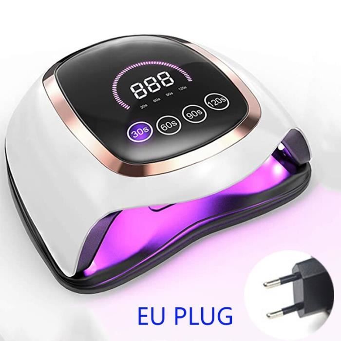1 pièces Sèche-ongles UV LED avec écran LCD à détection de mouvement interrupteur tactile lampe à ongles