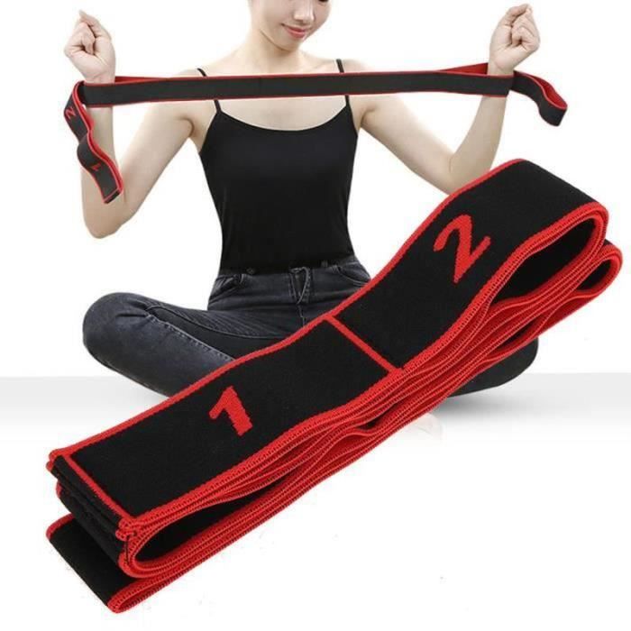 QN03431- ceinture de résistance de musculation Yoga Stretch Strap Sport Fitness Indoor Yoga Force Training Ceinture de résistance